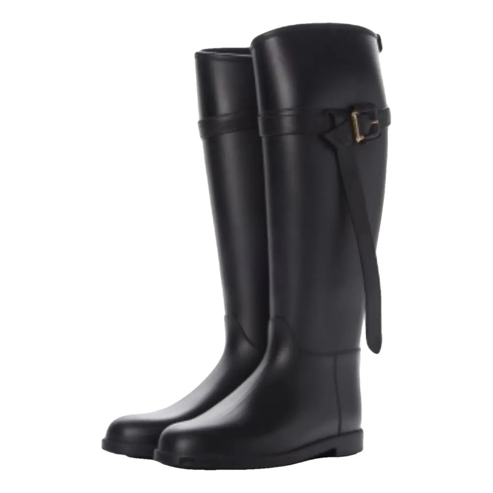 Burberry Belted Equestrian Rain Boots